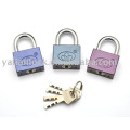 Square padlock color-painted